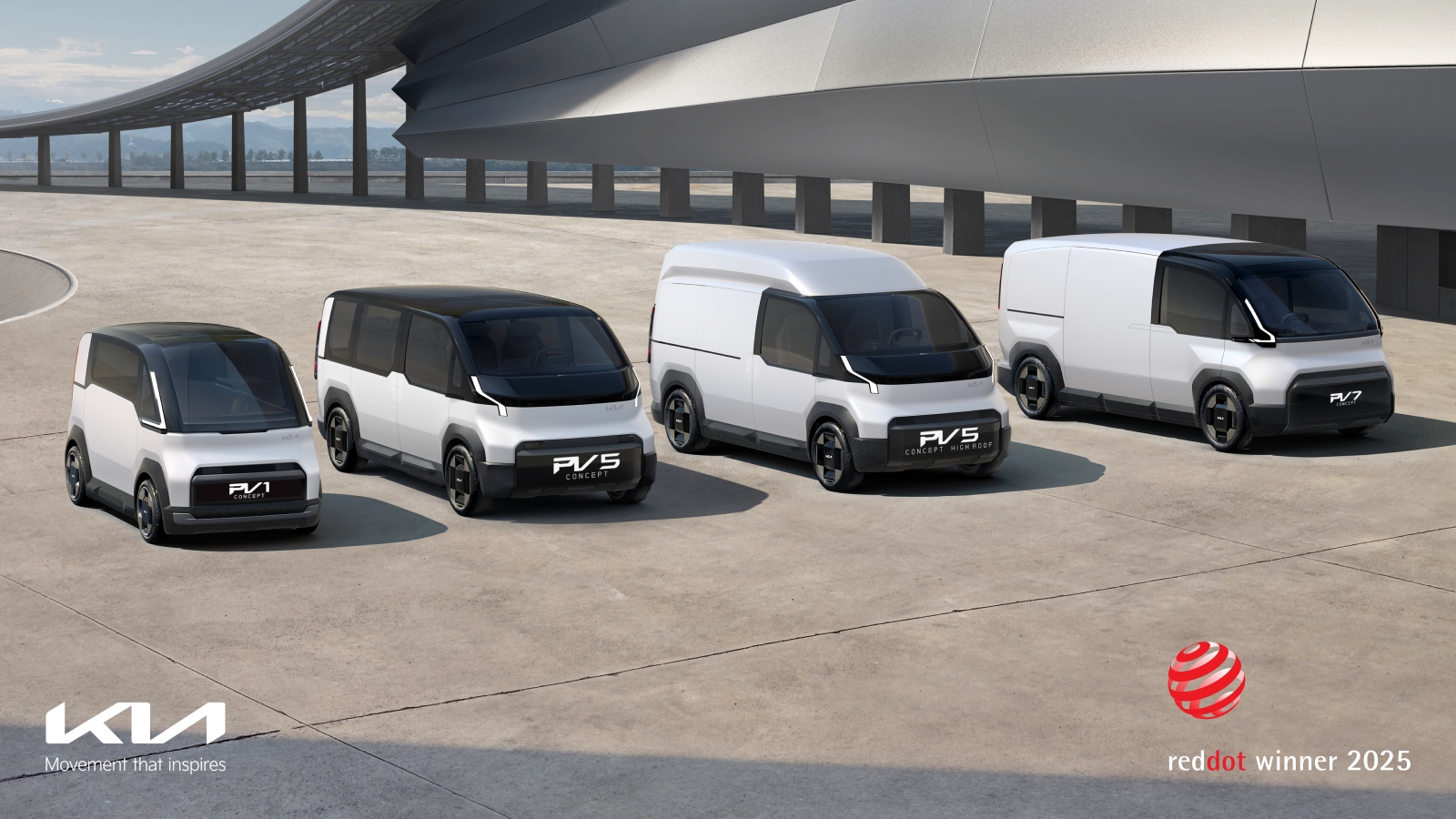 Kia Design Meraih Kemenangan di Red Dot Award: Design Concept 2025 dengan Lima Penghargaan serta Penghargaan Tertinggi untuk PV5 WKNDR