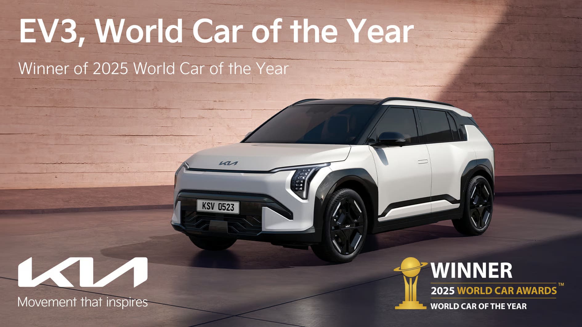 Kia EV3 Meraih Penghargaan World Car of the Year 2025